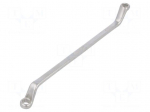 Wrench: ring | double-sided,bent | 6mm,7mm | L: 168mm | nickel plated