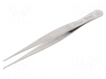 Tweezers | 120mm | SMD | Blade tip shape: hook
