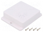 Enclosure: multipurpose | X: 80mm | Y: 80.6mm | Z: 23.5mm | TWF | ABS | IP40