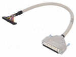 Cable | Cores: 37 | 400mm | D-Sub F SH,IDC | Shielding: shielded