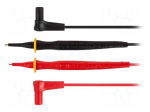 Test leads | Imax: 12A | Len: 0.7m | insulated | black,red