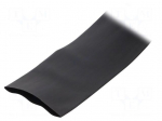 Heat shrink sleeve | glueless | 2: 1 | 76mm | black | polyolefine | reel
