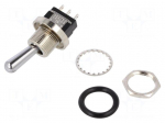 Switch: toggle | Pos: 3 | SPDT | ON-OFF-ON | 6A/125VAC | 6A/6VDC | MTW