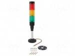 Signalling column | red/yellow/green | LED | 230VAC | HBJD-40 | 40mm