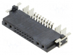 Connector: PCB to PCB | socket | female | PIN: 20(4+16) | angled 90&deg;