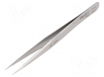 Tweezers | 110mm | for precision works | Blade tip shape: sharp