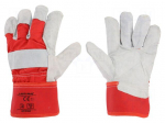 Protective gloves | Size: 10 | red-white | furlined