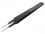Tweezers | 120mm | for precision works | Blades: narrowed | ESD | 19g
