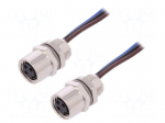 Connector: M8 | Len: 0.2m | female | PIN: 3 | 60V | IP67 | straight | socket