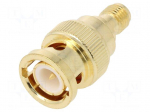 Adapter | BNC male,SMA female | Insulation: PTFE | 50&Omega;