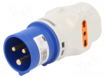 Connector: AC supply | adapter | male/female | 16A | 230VAC | IEC 60309