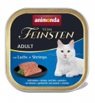 ANIMONDA Vom Feinsten Adult Salmon with shrimp - wet cat food - 100g