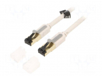 Patch cord | S/FTP | Cat: 7 | RJ45 plug,both sides | Cu | 5m | PVC | grey