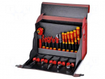 Tools set: for assembly work | bag | insulated | 35pcs.