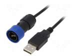 Cable | USB Buccaneer | USB A plug,USB B micro plug | IP68 | 2m