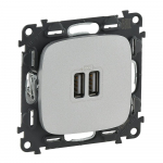 VALENA ALLURE 2 USB CHARGER A+A 2.4A 12 W ALU