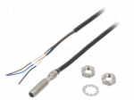 Sensor: inductive | OUT: PNP / NO | 0&divide;0.84mm | 10&divide;30VDC | M5 | 2m | IP67