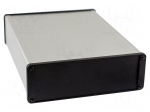 Enclosure: shielding | X: 165mm | Y: 220mm | Z: 55mm | aluminium | natural