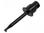 Clip-on probe | hook type | 1A | 60VDC | black | 2mm | 30VAC