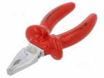 Pliers | insulated,universal | carbon steel | 140mm | 406/1VDEDP