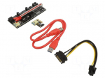 Riser | USB 3.0 | red | Application: Bitcoin Miner | 500mm