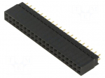 Connector: pin strips | socket | female | PIN: 40 | straight | THT | 2x20