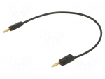 Test lead | 60VDC | 30VAC | 10A | banana plug 2mm,both sides | black