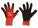 Protective gloves | Size: 10,XL | black/red | Resistance to: cutting