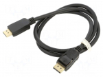 Cable | DisplayPort plug,both sides | 1m | black