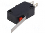 Microswitch SNAP ACTION | 5A/250VAC | with lever | SPDT | ON-(ON)
