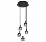Trio-Lighting Mela  5-pc E14 matt black piekaramā lampa