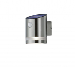 Trio Salta solar sienas lampa brushed steel motion sensor  R22231107 4017807458220