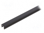 Profiles for LED modules | black | L: 1m | PDS-4-PLUS | aluminium