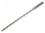 Drill bit | for concrete | &Oslash;: 7mm | L: 210mm | SDS-Plus&reg;