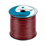 Helis&uuml;steemid ja tarvikud // Akustika s&uuml;steemide kaablid // Kabel głośnikowy CCA 0.75mm czarno-czerwony