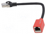 Extender Ethernet | S/FTP | Cat: 6a | RJ45 socket,RJ45 plug | Cu | 0.2m