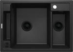 Magnetic granite sink 1.5-bowl