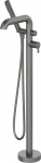 Freestanding bathtub mixer with shower set