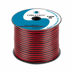 Helis&uuml;steemid ja tarvikud // Akustika s&uuml;steemide kaablid // Kabel głośnikowy CCA 1.0mm czarno-czerwony