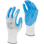 T&ouml;&ouml;riistad ja m&otilde;&otilde;teseadmed // Lisaseadmed lihvijatele, puuridele ja kruvikeerajatele // Rękawice nitr. biało-nieb. l221606p, karta, "6", ce, lahti