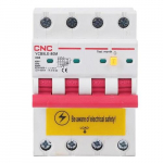 Residual Current Breaker with Over-Current, 4P, 63A, class C, 30mA, 6kA