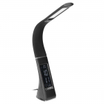 Interj&ouml;&ouml;ri Valgustid | Disainvalgustus // Lauavalgustid, T&ouml;&ouml;valgustid // DOLOMIT LED 5W, lampka biurkowa z budzikiem, 300lm, 4000K, czarna