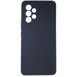 Back panel cover Evelatus Samsung Galaxy A73 5G Premium Soft TouchSilicone Case Navy Blue