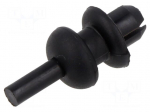 Rivet | 10pcs | OEM: 191867775A,699218 | L: 5.7mm | black | &Oslash;head: 10.7mm