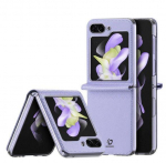 Back panel cover Dux Ducis Samsung Galaxy Z Flip5 5G Flip Leather Case Wallet Purple
