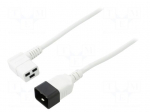 Cable | 3x1.5mm2 | IEC C19 female angled,IEC C20 male | PVC | 1.8m