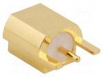 Connector: MCX | socket | female | straight | 75&Omega; | SMT | on PCBs | PTFE