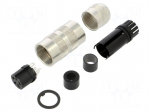 Connector: M16 | plug | female | PIN: 4 | 6A | 250V | 423 | soldering | IP67