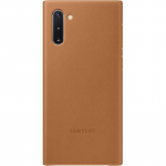 Back panel cover Samsung  Galaxy Note 10 Leather Cover Camel