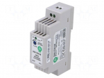 Power supply: switching | for DIN rail | 15W | 48VDC | 320mA | OUT: 1